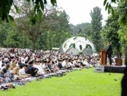Ribuan Warga Bogor Padati di Kebun Raya Gelar Salat I’dul Fitri 1447 H