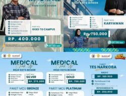 Kabar Gembira! RSUD Kota Bogor Sediakan Paket Cek Kesehatan Mulai Rp 180 Ribu