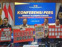 Markas Cyber Crime Jepang di Sentul Digerebek, Imigrasi Bogor Ringkus 13 WNA dan Sita Atribut Polisi Palsu