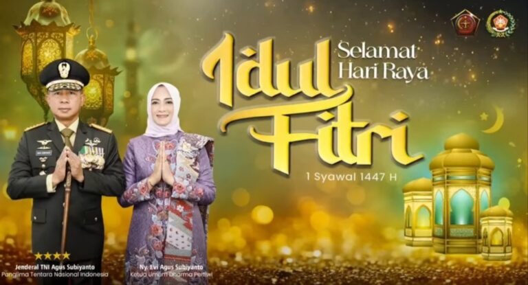 Panglima TNI Ucapkan Selamat Idul Fitri 1447 H: Perkuat Silaturahmi, Jaga Persatuan Bangsa