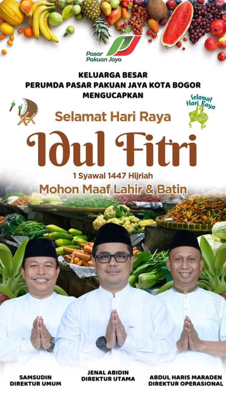 Perumda PPJ Kota Bogor Ucapkan Selamat Hari Raya Idul Fitri 1447 H: Pererat Silaturahmi, Tingkatkan Pelayanan