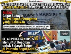 Suasana gelar perkara khusus kasus perusakan situs sejarah Sumur Tujuh di Polresta Bogor Kota.