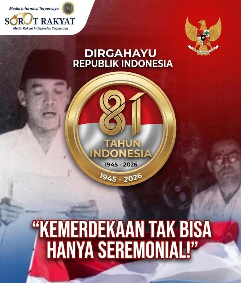 Refleksi HUT RI Ke-81,  Kemerdekaan Harus Dirasakan Seluruh Rakyat Indonesia
