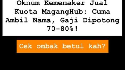 Guncang MagangHub Kemenaker, Akun IG Aktivis BEM PTMA Diretas!