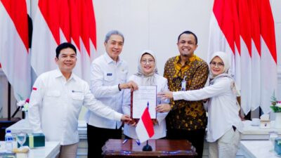 Penandatanganan Letter of Intent proyek GREEN-PARK 6.0 RSUD Kota Bogor pada ajang WJIC 2026.