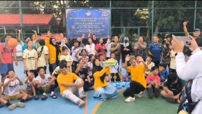 Foto bersama tasyakuran 2 tahun Aster Futsal Academy dan pembagian piala LOBSTER Bogor